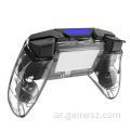 عصا تحكم لوحة الألعاب اللاسلكية Transparebnt لجهاز PS4